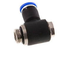 8mm x G1/4'' 90deg Elbow L-shape Push-in Fitting with Male Threads Brass/PA 66 NBR Rotatable [2 Pieces]