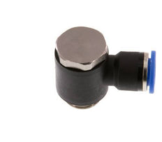 10mm x G3/8'' Codo de 90 grados en forma de L Racor con rosca macho Latón/PA 66 NBR Giratorio [2 Piezas]