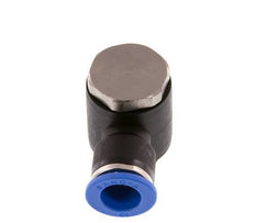 10mm x G3/8'' Codo de 90 grados en forma de L Racor con rosca macho Latón/PA 66 NBR Giratorio [2 Piezas]
