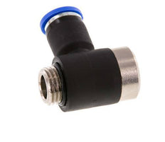 Codo de 8mm x G1/4'' en forma de L con rosca macho latón/PA 66 NBR interior hexagonal giratorio [2 piezas]