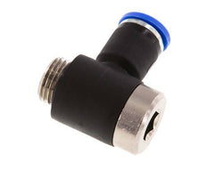 Codo de 8mm x G1/4'' en forma de L con rosca macho latón/PA 66 NBR interior hexagonal giratorio [2 piezas]
