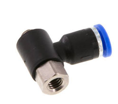 4mm x M 5 Elbow Push-in Fitting with Male-Female Threads Brass/PA 66 NBR [2 Pieces]