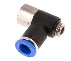 8mm x G1/8'' Elbow Push-in Fitting with Male-Female Threads Brass/PA 66 NBR [2 Pieces]