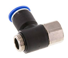 12mm x G3/8'' Elbow Push-in Fitting with Male-Female Threads Brass/PA 66 NBR