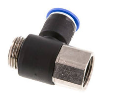 12mm x G1/2'' Elbow Push-in Fitting with Male-Female Threads Brass/PA 66 NBR