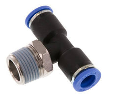 Racor en T de 8mm x R3/8'' con rosca macho latón/PA 66 NBR giratorio [2 piezas]