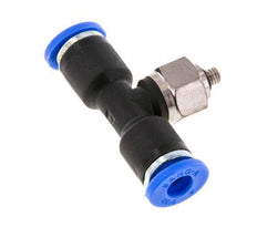 Racor en T de 4mm x M 3 con rosca macho Acero/PA 66 NBR Giratorio [2 piezas]