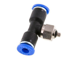 Racor en T de 4mm x M 3 con rosca macho Acero/PA 66 NBR Giratorio [2 piezas]