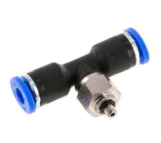 Racor en T de 4mm x M 3 con rosca macho Acero/PA 66 NBR Giratorio [2 piezas]