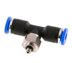 Racor en T de 4mm x M 3 con rosca macho Acero/PA 66 NBR Giratorio [2 piezas]
