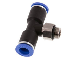 8mm x G1/8'' Inline Tee Push-in Fitting with Male Threads Brass/PA 66 NBR Rotatable [2 Pieces]