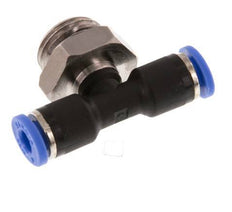 Racor en T de 4mm x G1/4'' con rosca macho latón/PA 66 NBR giratorio [2 piezas]