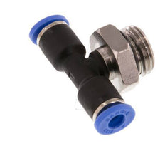 Racor en T de 4mm x G1/4'' con rosca macho latón/PA 66 NBR giratorio [2 piezas]