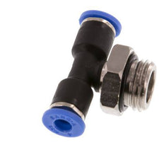 4mm x G1/4'' Inline Tee Push-in Fitting with Male Threads Brass/PA 66 NBR Rotatable [2 Pieces]