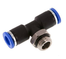 Racor en T de 8mm x G1/4'' con rosca macho latón/PA 66 NBR giratorio [2 piezas]