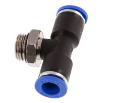 Racor en T de 8mm x G1/4'' con rosca macho latón/PA 66 NBR giratorio [2 piezas]