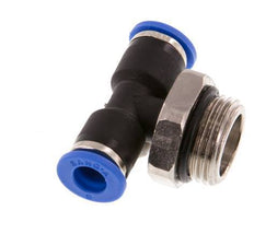 6mm x G3/8'' Inline Tee Push-in Fitting with Male Threads Brass/PA 66 NBR Rotatable [2 Pieces]