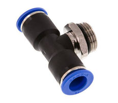 12mm x G1/2'' Inline Tee Push-in Fitting with Male Threads Brass/PA 66 NBR Rotatable