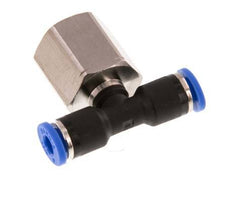 Racor en T de 4mm x G1/4'' con rosca hembra latón/PA 66 NBR giratorio [2 piezas]