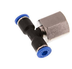 Racor en T de 4mm x G1/4'' con rosca hembra latón/PA 66 NBR giratorio [2 piezas]
