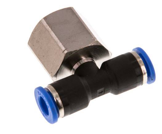 Racor en T de 6mm x G3/8'' con rosca hembra latón/PA 66 NBR giratorio [2 piezas]