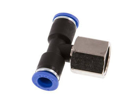 Racor en T de 8mm x G3/8'' con rosca hembra latón/PA 66 NBR giratorio [2 piezas]