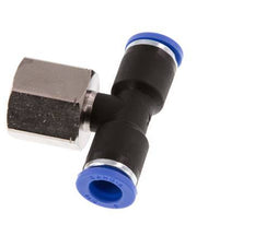 Racor en T de 8mm x G3/8'' con rosca hembra latón/PA 66 NBR giratorio [2 piezas]