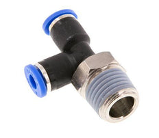 Racor en T en ángulo recto de 4mm x R1/4'' con rosca macho latón/PA 66 NBR giratorio [2 piezas]