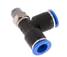 12mm x R1/4'' Right Angle Tee Push-in Fitting with Male Threads Brass/PA 66 NBR Rotatable