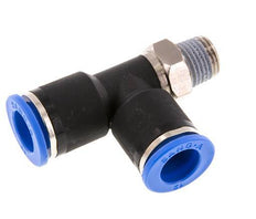 12mm x R1/4'' Right Angle Tee Push-in Fitting with Male Threads Brass/PA 66 NBR Rotatable