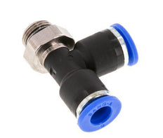 Racor en T en ángulo recto de 6mm x G1/8'' con rosca macho latón/PA 66 NBR giratorio [2 piezas]