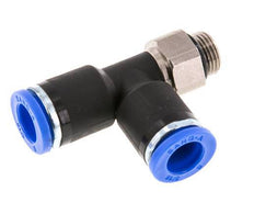 8mm x G1/8'' Right Angle Tee Push-in Fitting with Male Threads Brass/PA 66 NBR Rotatable [2 Pieces]