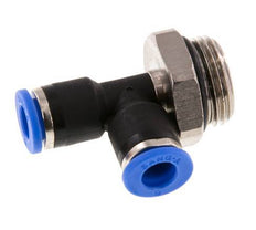 6mm x G3/8'' Right Angle Tee Push-in Fitting with Male Threads Brass/PA 66 NBR Rotatable [2 Pieces]