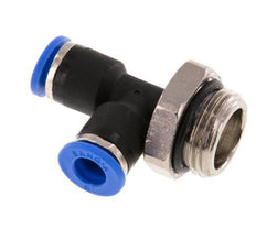 6mm x G3/8'' Right Angle Tee Push-in Fitting with Male Threads Brass/PA 66 NBR Rotatable [2 Pieces]