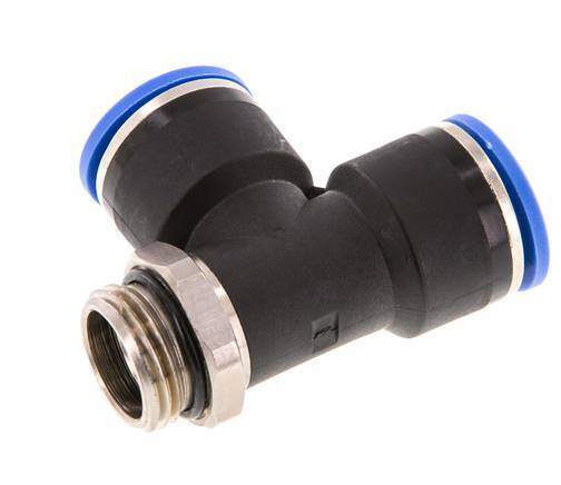 16mm x G1/2'' Right Angle Tee Push-in Fitting with Male Threads Brass/PA 66 NBR Rotatable