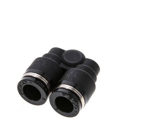8mm x R1/8'' Y Push-in Fitting with Male Threads Brass/PBT NBR Rotatable