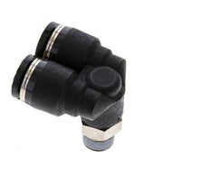 8mm x R1/8'' Y Push-in Fitting with Male Threads Brass/PBT NBR Rotatable