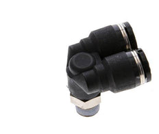 8mm x R1/8'' Y Push-in Fitting with Male Threads Brass/PBT NBR Rotatable