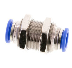 10mm Push-in Fitting Brass/PA 66 NBR Bulkhead