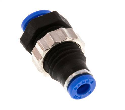 Racor de 4mm PA 66 NBR Bulkhead [2 Piezas]