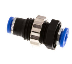 Racor de 4mm PA 66 NBR Bulkhead [2 Piezas]