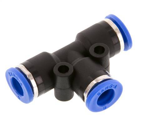Racor en T de 6mm PA 66 NBR [2 piezas]
