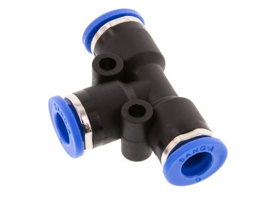 Racor en T de 6mm PA 66 NBR [2 piezas]