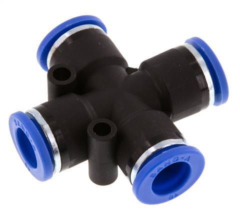 10mm Cross Push-in Fitting PA 66 NBR