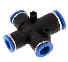 Racor en cruz 10mm x 12mm PA 66 NBR 3 salidas