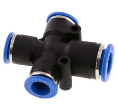 Racor en cruz 10mm x 12mm PA 66 NBR 3 salidas