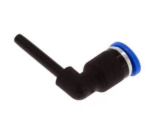 3mm x 3mm 90deg Elbow Push-in Fitting with Plug-in PA 66 NBR [5 Pieces]