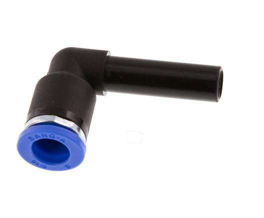 Racor a presión de 8mm x 8mm 90deg con enchufe PA 66 NBR [2 piezas]