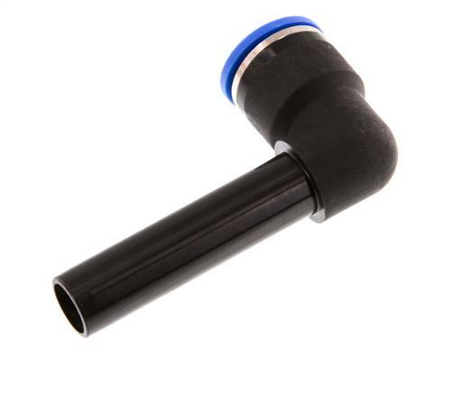 Codo de 90 grados de 14 mm x 14 mm con manguito largo de PA 66 NBR