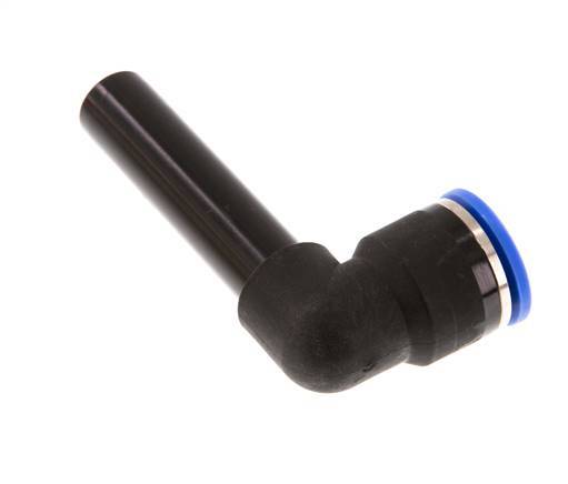 Codo de 90 grados de 14 mm x 14 mm con manguito largo de PA 66 NBR